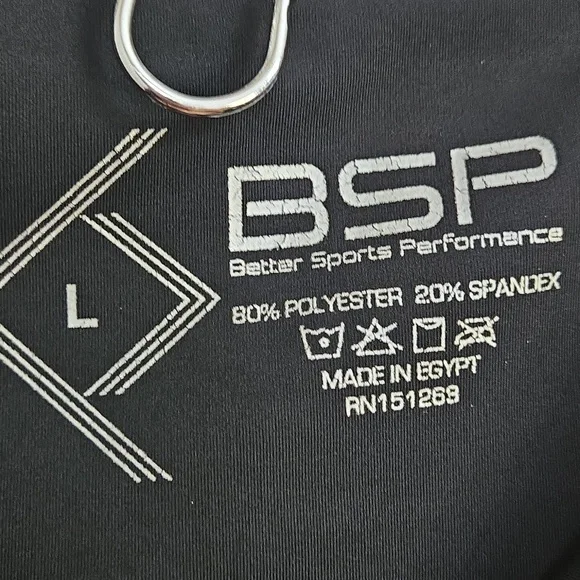 NWT BSP Black Flare Leggings Women’s Size Large Media Pocket Yoga Athletic Pants - Picture 14 of 15